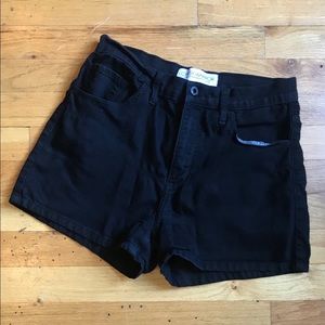 Black high waisted shorts